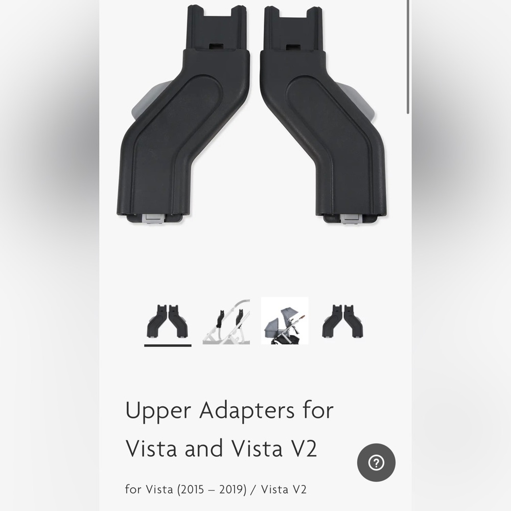 Uppababy upper and lower Adapters for Vista and Vista V2
